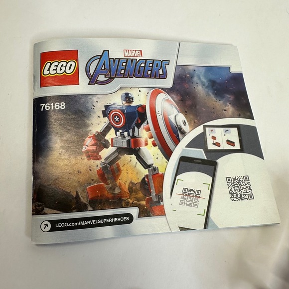 LEGO Marvel Avengers Captain America Mech 76168 Building Set Complete w Manual - Picture 2 of 7